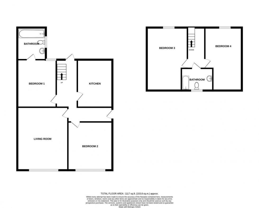 Floorplan for Levett Gardens, Seven Kings, IG3