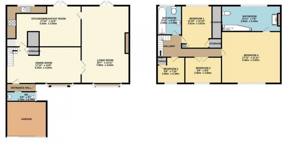 Floorplan for Marle Gardens, Waltham Abbey, Essex
