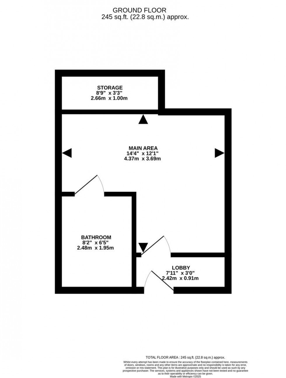 Floorplan for Darby Drive, Waltham Abbey, EN9