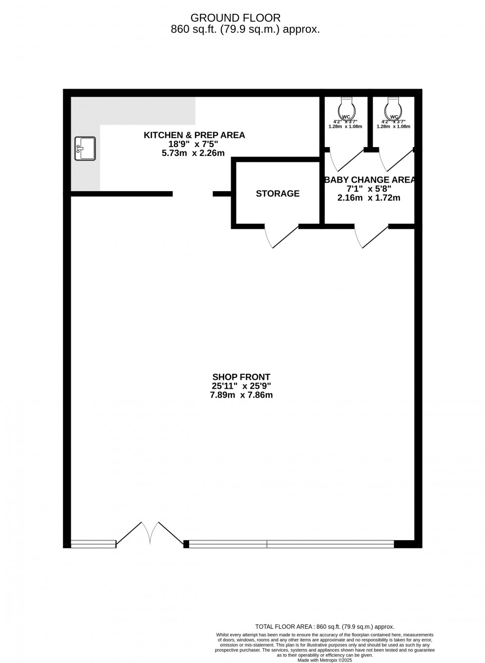 Floorplan for Highbridge Street, WALTHAM ABBEY, Essex