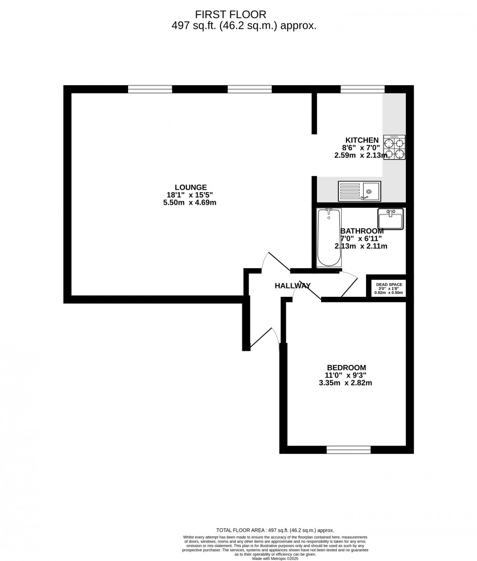 Floorplan for Darby Drive, Waltham Abbey