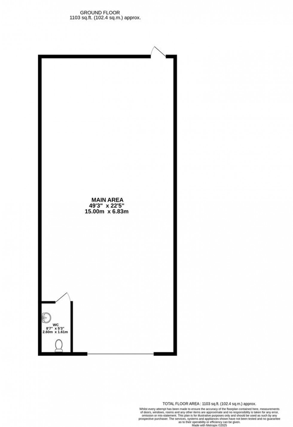 Floorplan for Nazeing, Waltham Abbey, Essex